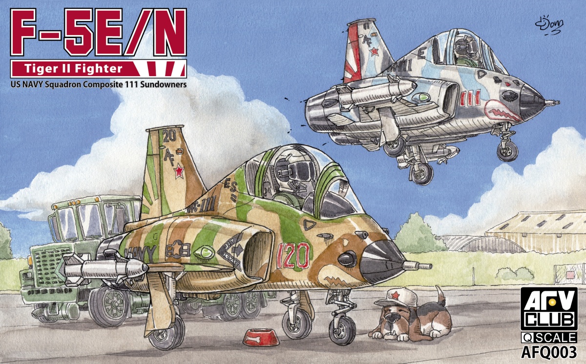 Zdjęcie główne produktu F-5E/N Tiger II Fighter Egg Plane AFV Club Q003