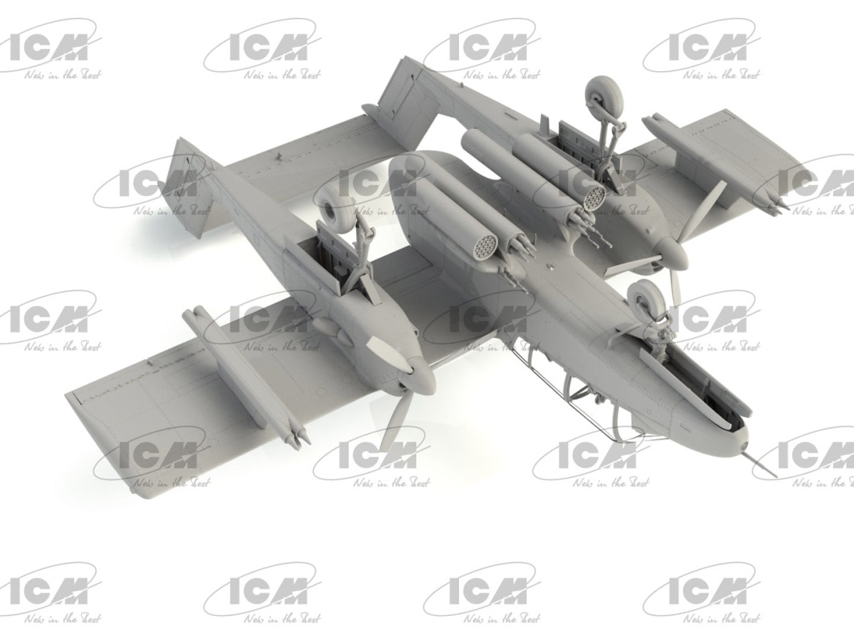Zdjęcie dodatkowe produktu OV-10A Bronco (US Attack Aircraft) 1:48 ICM 48300