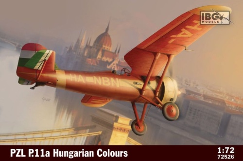 PZL P.11a w barwach węgierskich 1:72 IBG 72526