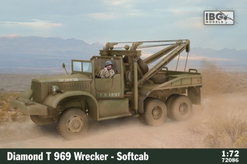 Diamond T 969 Wrecker - miękka kabina 1:72 IBG 72086