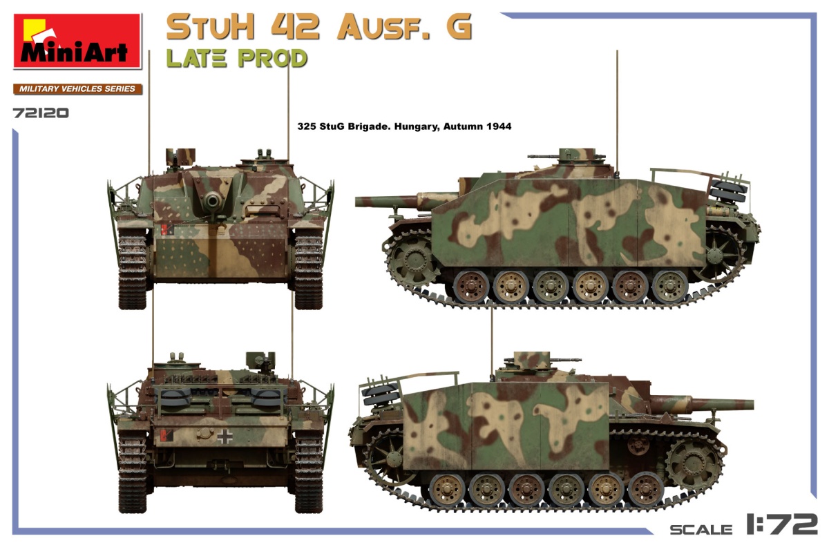 Zdjęcie dodatkowe produktu StuH 42 Ausf. G Late Prod. 1:72 MiniArt 72120