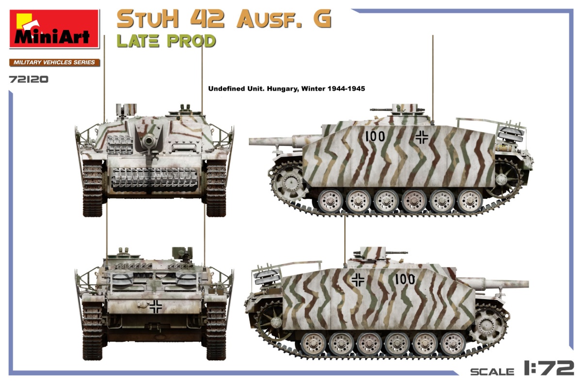 Zdjęcie dodatkowe produktu StuH 42 Ausf. G Late Prod. 1:72 MiniArt 72120