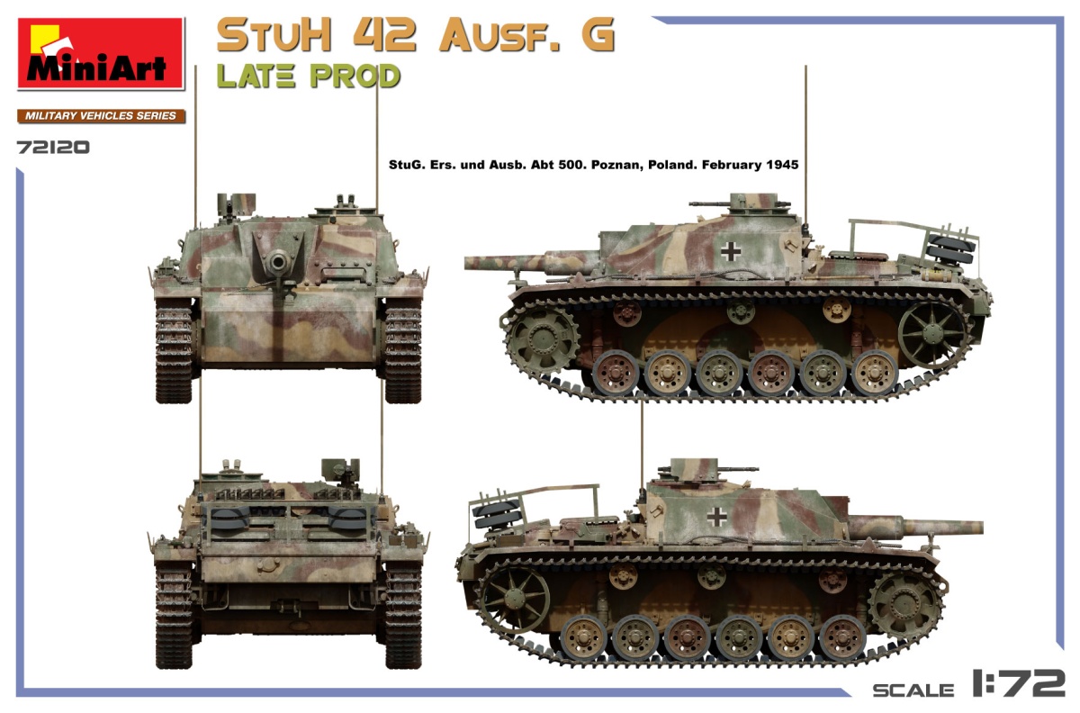 Zdjęcie dodatkowe produktu StuH 42 Ausf. G Late Prod. 1:72 MiniArt 72120