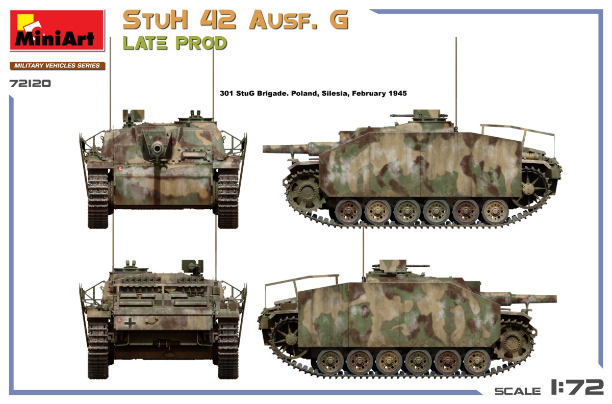 Zdjęcie dodatkowe produktu StuH 42 Ausf. G Late Prod. 1:72 MiniArt 72120