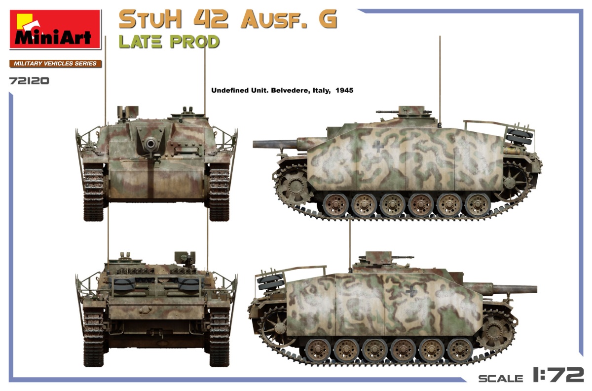Zdjęcie dodatkowe produktu StuH 42 Ausf. G Late Prod. 1:72 MiniArt 72120