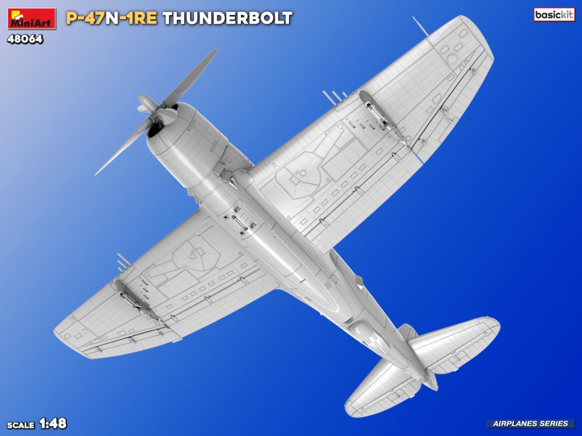 Zdjęcie dodatkowe produktu P-47N-1RE Thunderbolt Basic Kit 1:48 MiniArt 48064