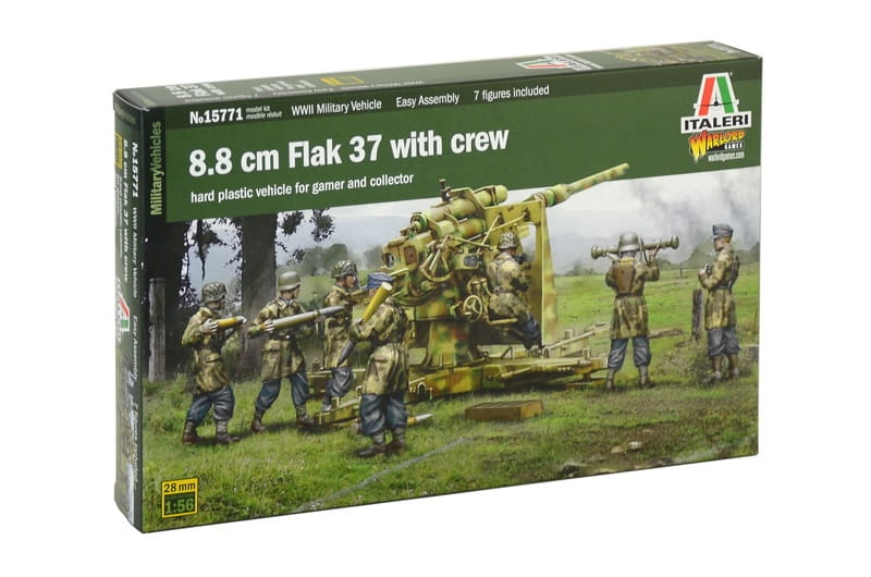 Zdjęcie główne produktu Artyleria przeciwlotnicza 88mm z załogą 1:56 Italeri 15771