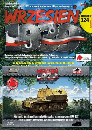 Niemiecki moździerz 8 cm na lekkim czołgu rozpoznawczym AMR 35(f) 1:72 First To Fight PL124