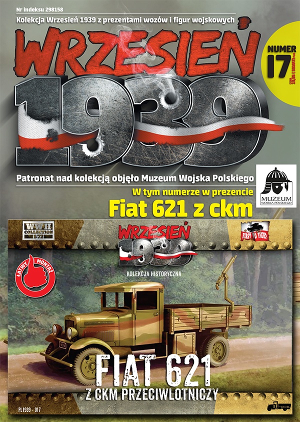 Zdjęcie główne produktu Polski Fiat 621 L z CKM przeciwlotniczym 1:72 First To Fight PL017
