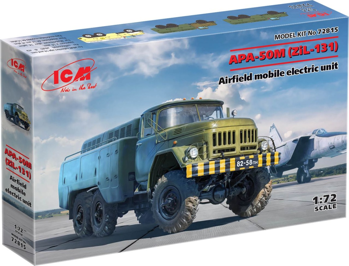 Zdjęcie dodatkowe produktu APA-50М (ZiL-131) Lotniskowa mobilna jednostka elektryczna 1:72 ICM 72815