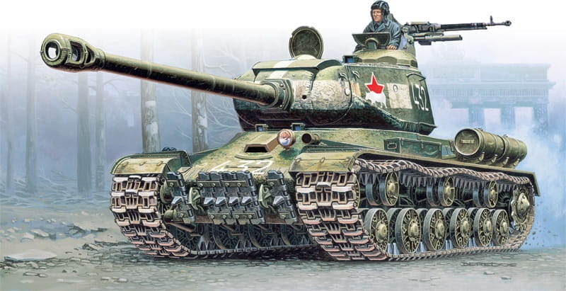 Zdjęcie dodatkowe produktu JS-2 (IS2) Czołg ciężki 1:56 Italeri 15764