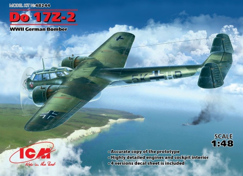 Do 17Z-2 Niemiecki bombowiec z czasów II WŚ 1:48 ICM 48244