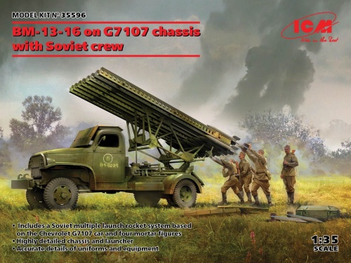BM-13-16 na podwoziu G7107 z załogą 1:35 ICM 35596