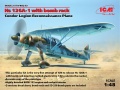 Zdjęcie główne produktu Hs 126A-1 z zasobnikiem na bomby 1:48 ICM 48213