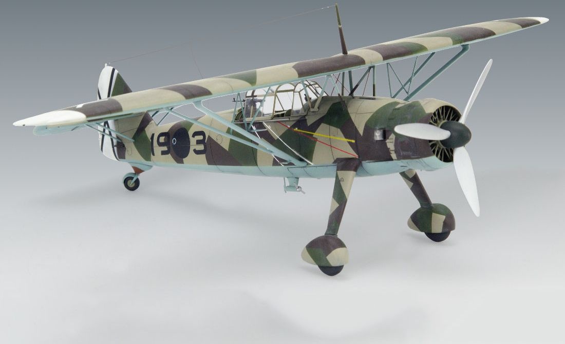 Zdjęcie dodatkowe produktu Hs 126A-1 z zasobnikiem na bomby 1:48 ICM 48213