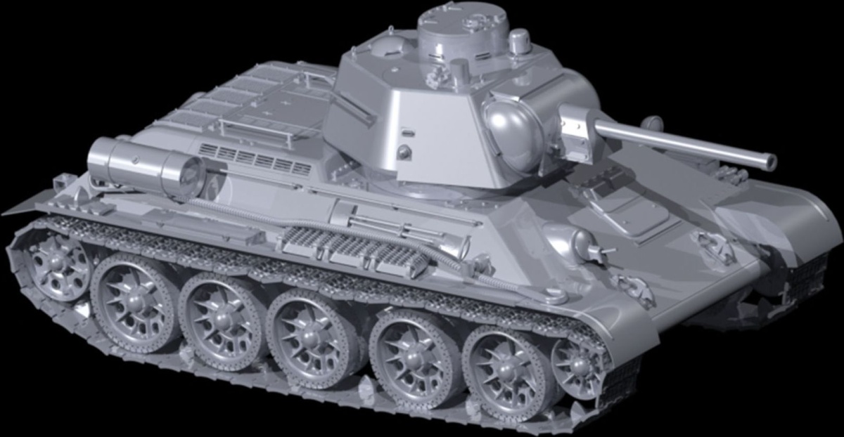 Zdjęcie dodatkowe produktu T-34/76 (produkcja z końca 1943 r.) 1:35 ICM 35366