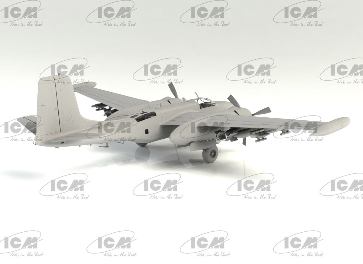 Zdjęcie dodatkowe produktu B-26K Counter Invader, samolot szturmowy USAF z wojny w Wietnamie 1:48 ICM 48279