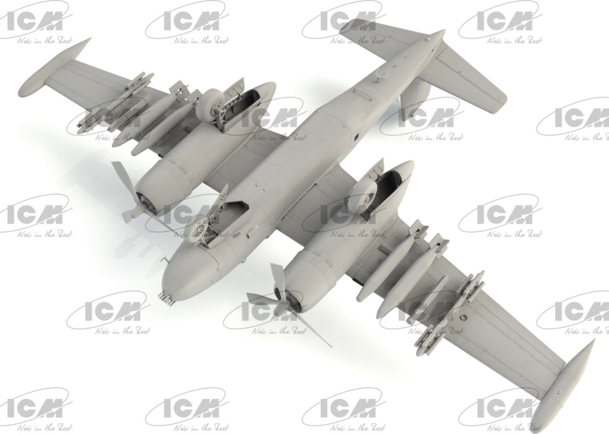 Zdjęcie dodatkowe produktu B-26K Counter Invader, samolot szturmowy USAF z wojny w Wietnamie 1:48 ICM 48279