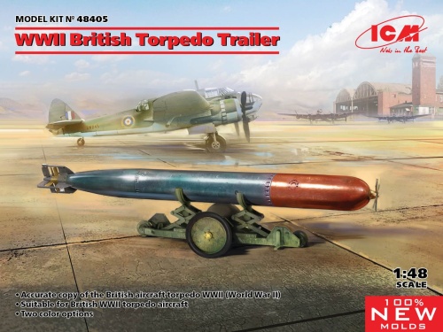 Brytyjska przyczepa torpedowa z czasów II WŚ 1:48 ICM 48405