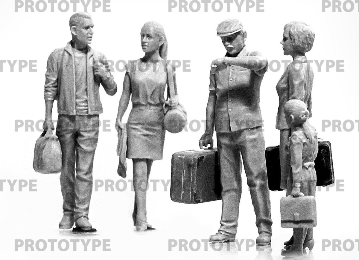 Zdjęcie dodatkowe produktu Czarnobyl 5. Ewakuacja (4 osoby dorosłe, 1 dziecko i bagaż) 1:35 ICM 35905
