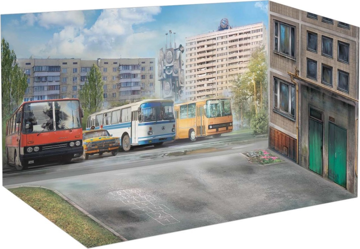 Zdjęcie dodatkowe produktu Czarnobyl 5. Ewakuacja (4 osoby dorosłe, 1 dziecko i bagaż) 1:35 ICM 35905