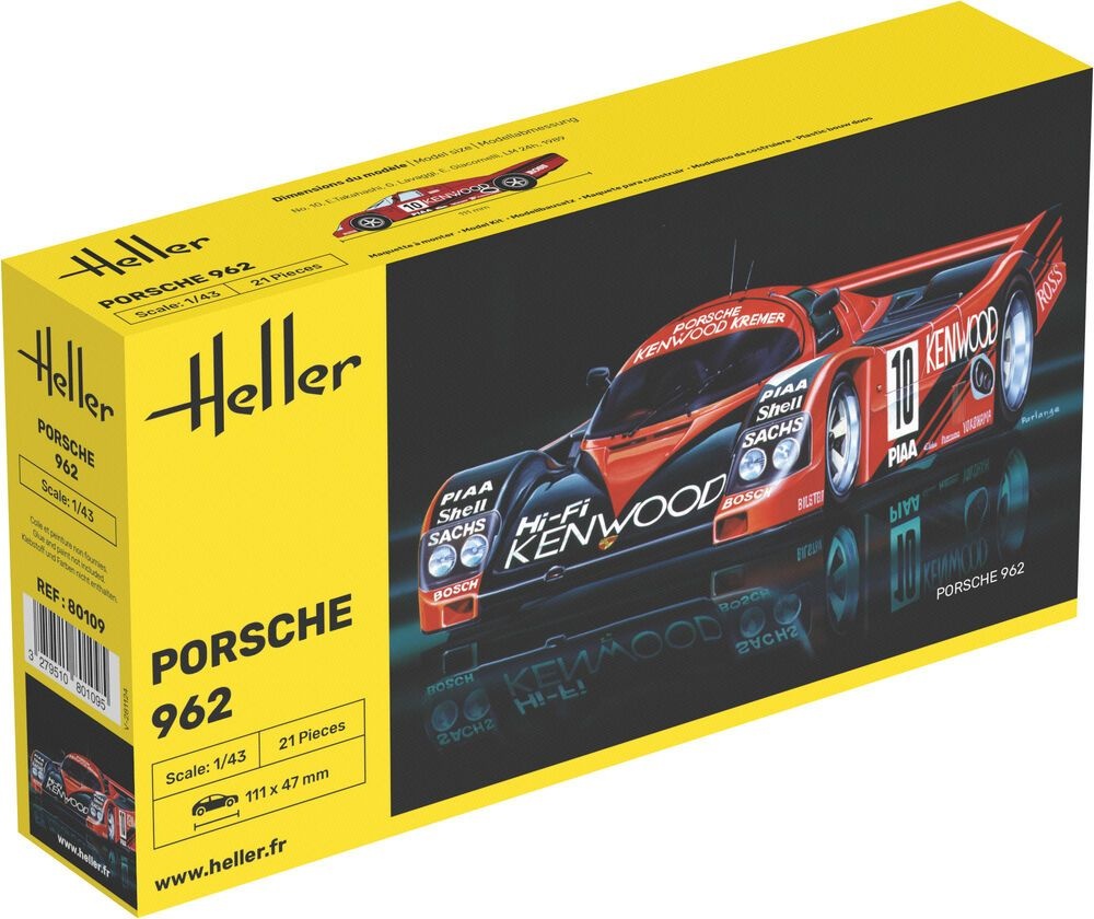 Zdjęcie główne produktu Porsche 962 1:43 Heller 80109