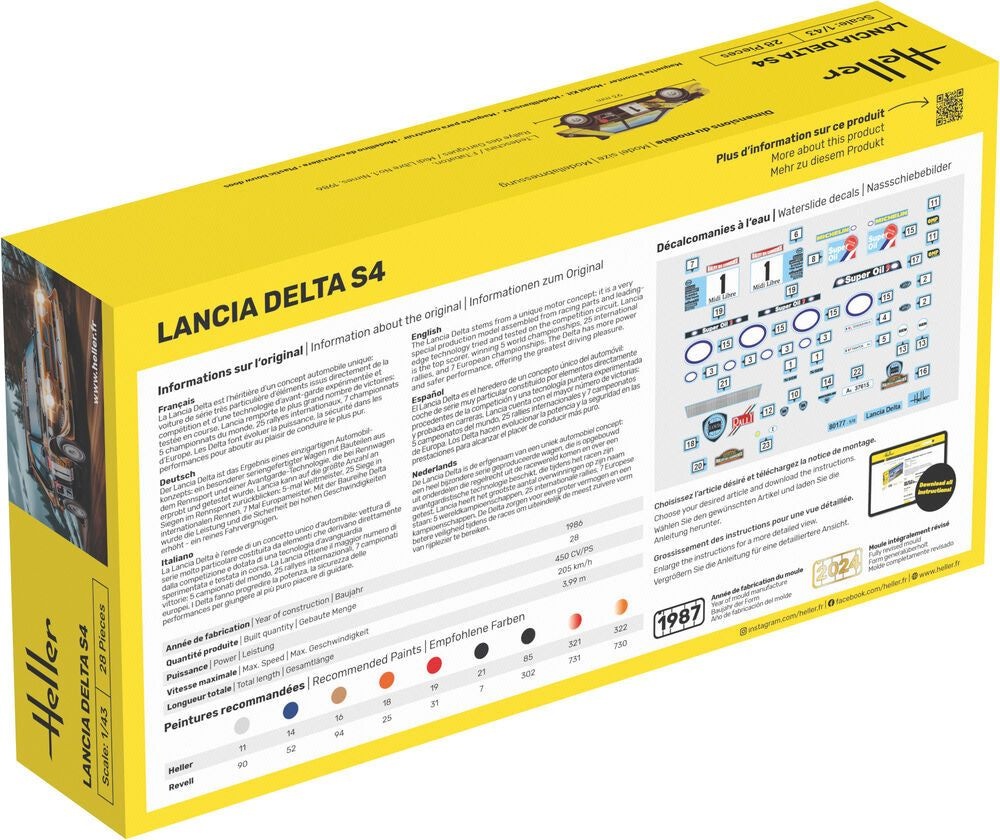 Zdjęcie dodatkowe produktu Lancia Delta S4 1:43 STARTER KIT Heller 56177