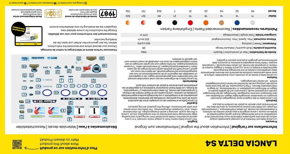 Zdjęcie dodatkowe produktu Lancia Delta S4 1:43 STARTER KIT Heller 56177