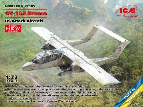 OV-10A Bronco amerykański samolot szturmowy 1:72 ICM 72185
