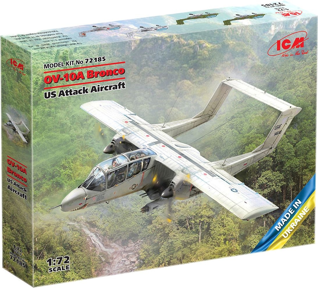 Zdjęcie dodatkowe produktu OV-10A Bronco amerykański samolot szturmowy 1:72 ICM 72185