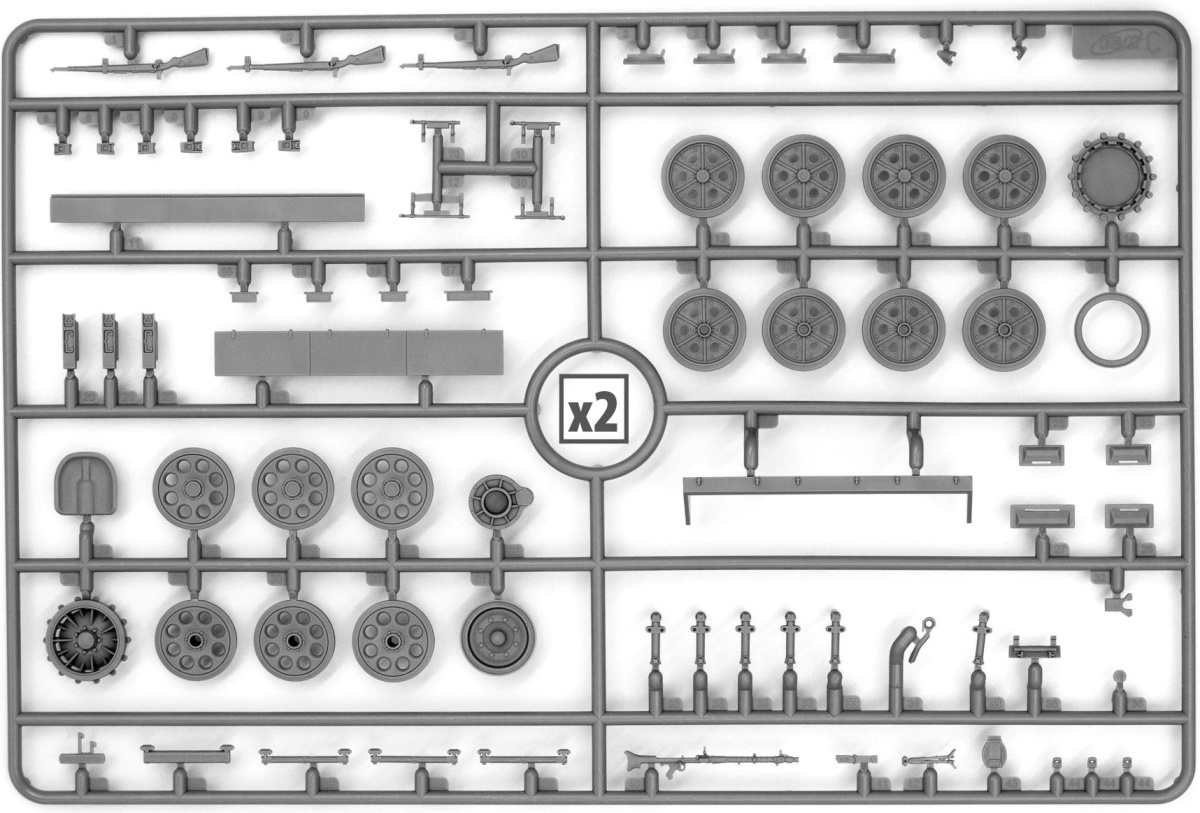 Zdjęcie dodatkowe produktu Niemiecki opancerzony wóz dowodzenia Sd.Kfz.251/6 Ausf.A 1:35 ICM 35102