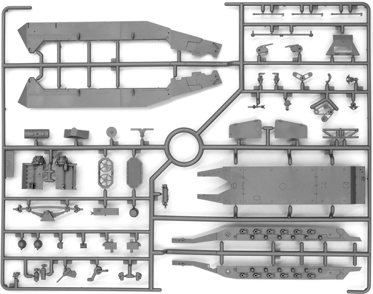 Zdjęcie dodatkowe produktu Niemiecki opancerzony wóz dowodzenia Sd.Kfz.251/6 Ausf.A 1:35 ICM 35102