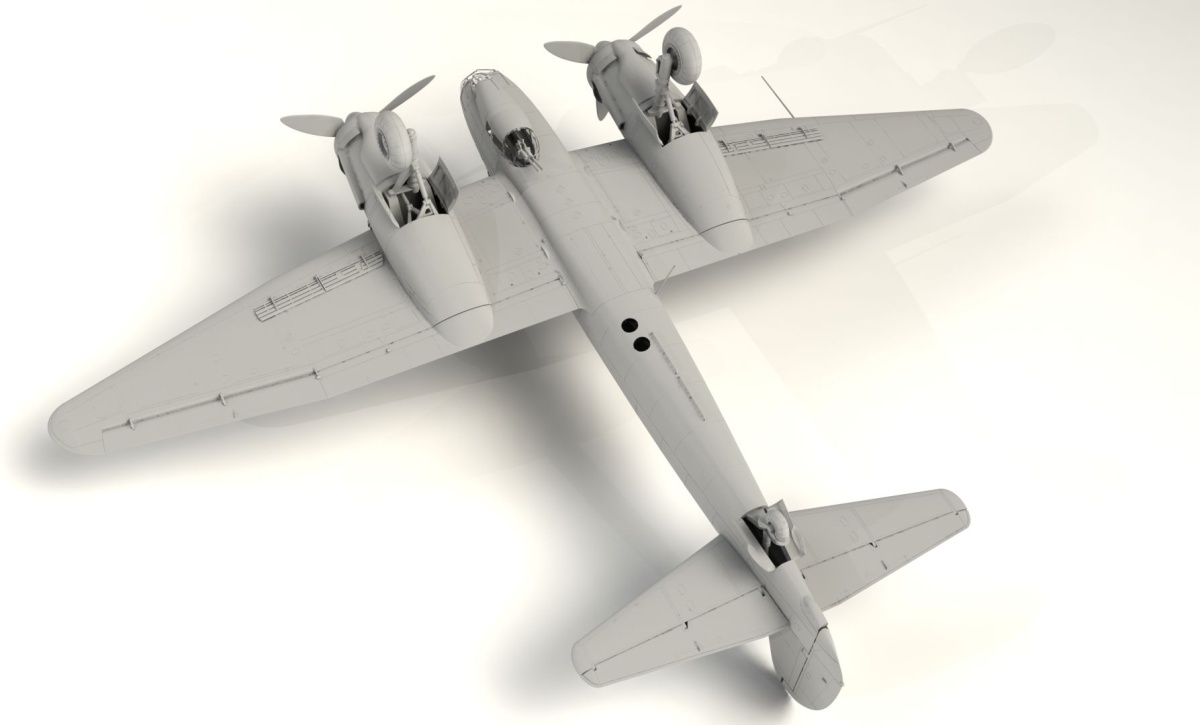Zdjęcie dodatkowe produktu Ju 88D-1 Niemiecki samolot zwiadowczy z czasów II WŚ 1:48 ICM 48240