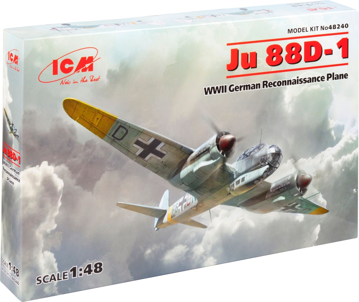 Zdjęcie dodatkowe produktu Ju 88D-1 Niemiecki samolot zwiadowczy z czasów II WŚ 1:48 ICM 48240