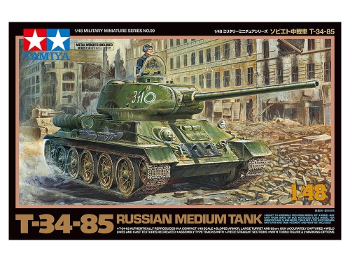T-34-85 Rosyjski czołg średni 1:48 Tamiya 32599