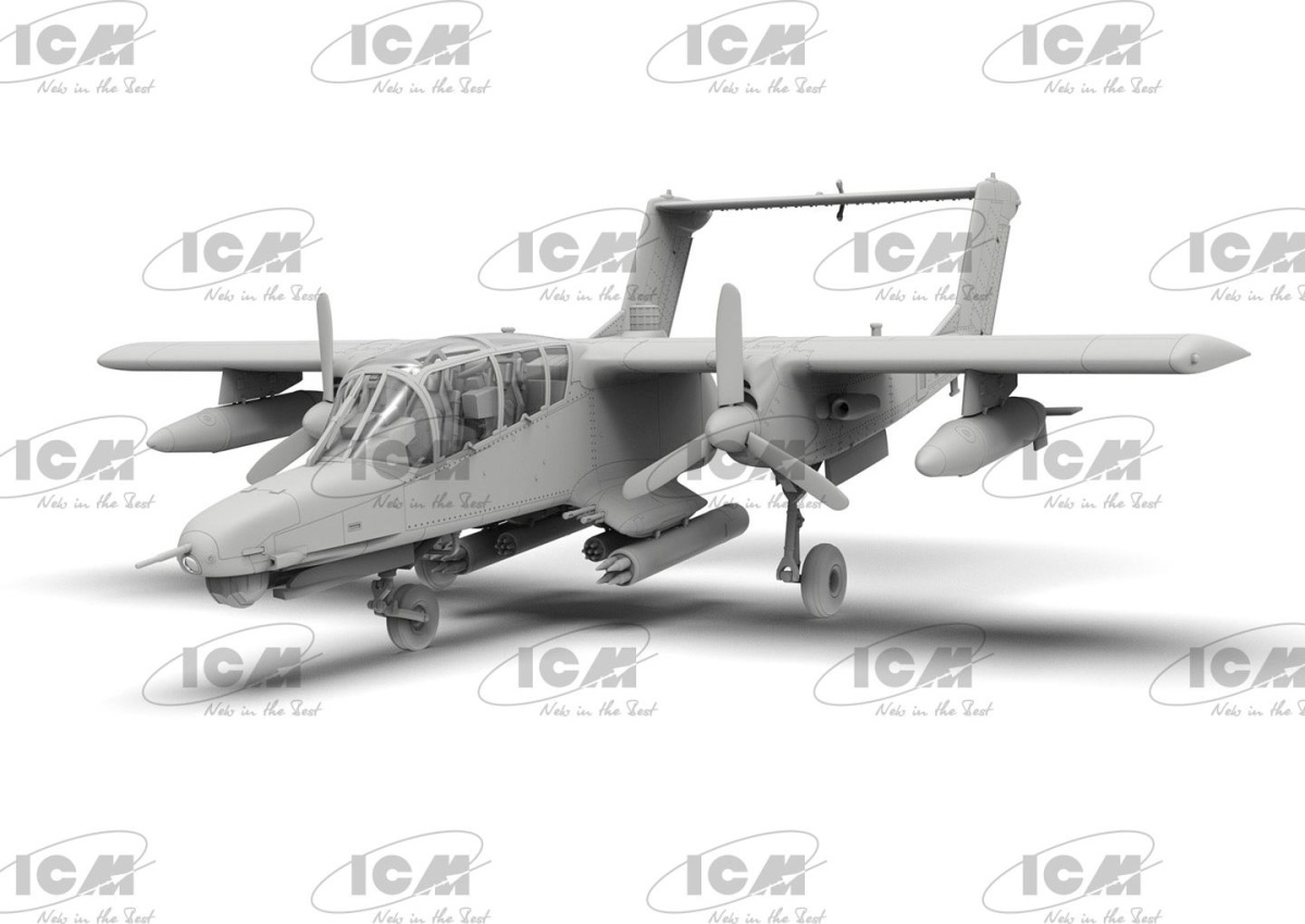 Zdjęcie dodatkowe produktu OV-10D+ Bronco amerykański samolot szturmowy i obserwacyjny 1:72 ICM 72186