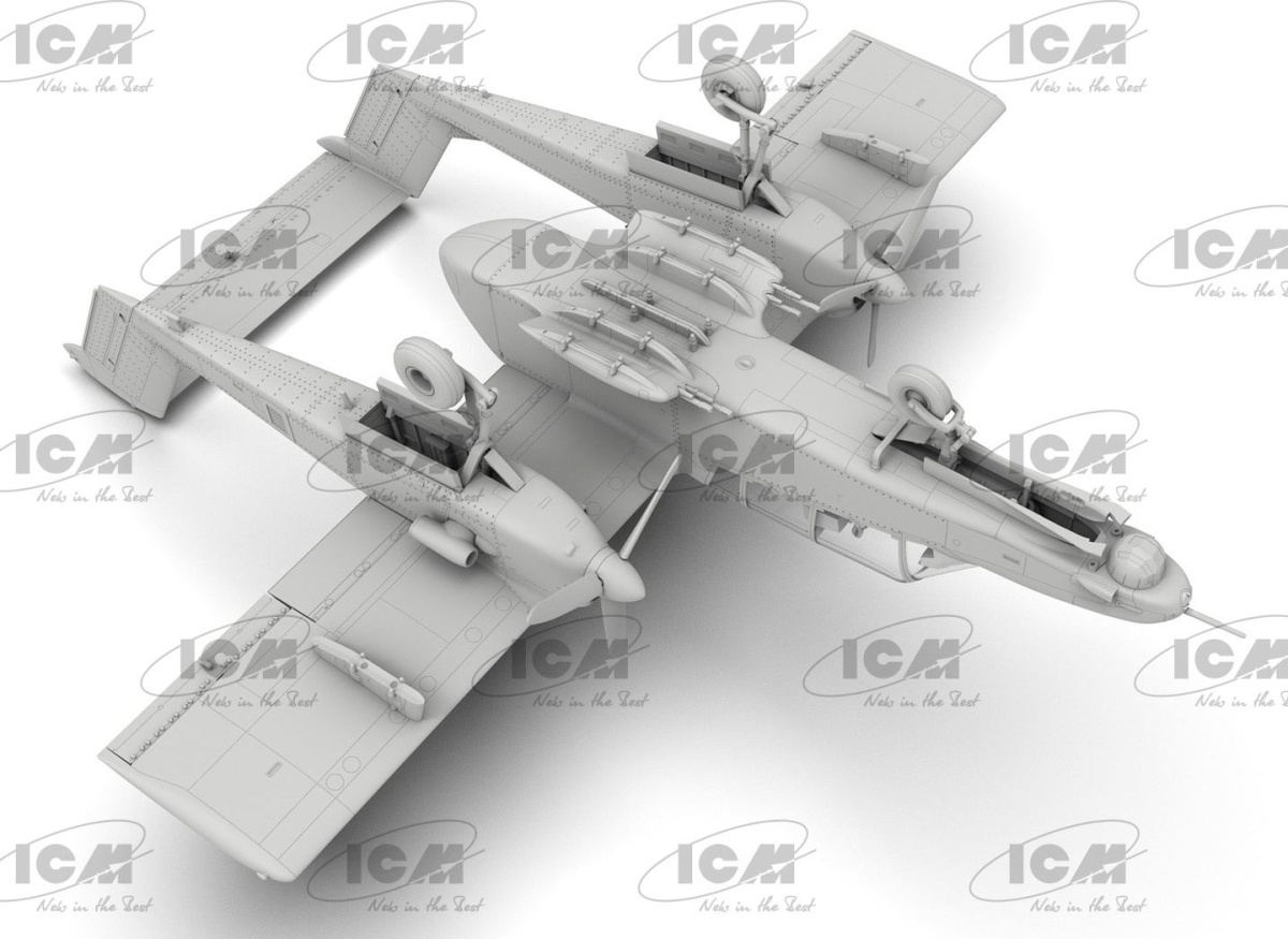 Zdjęcie dodatkowe produktu OV-10D+ Bronco amerykański samolot szturmowy i obserwacyjny 1:72 ICM 72186