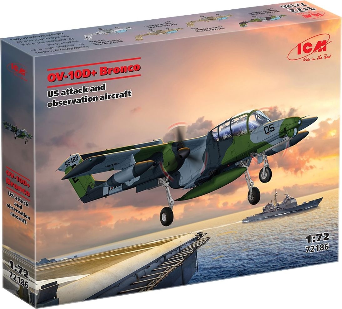 Zdjęcie dodatkowe produktu OV-10D+ Bronco amerykański samolot szturmowy i obserwacyjny 1:72 ICM 72186