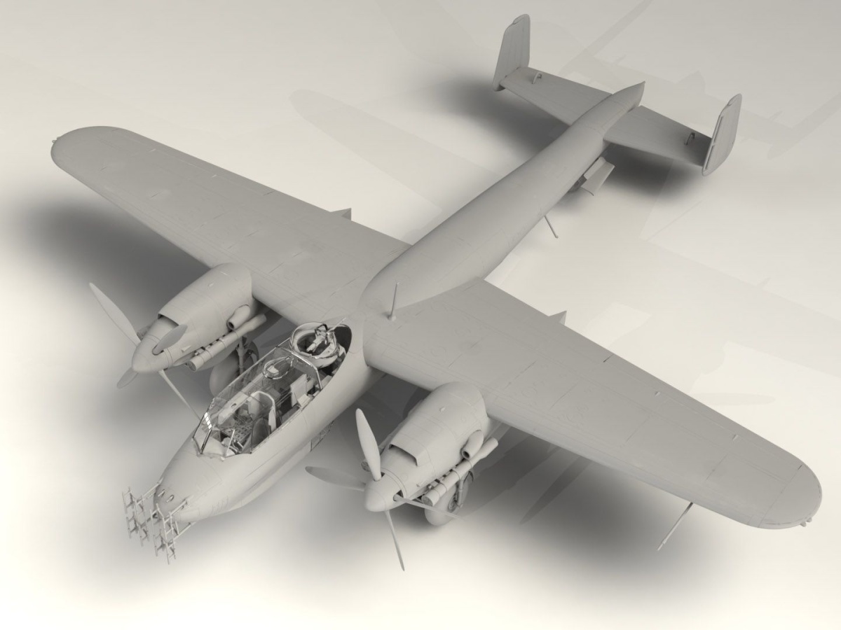 Zdjęcie dodatkowe produktu Dornier Do 217N-1 niemiecki myśliwiec nocny z 2 WŚ 1:48 ICM 48271