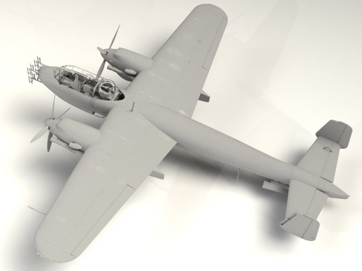 Zdjęcie dodatkowe produktu Dornier Do 217N-1 niemiecki myśliwiec nocny z 2 WŚ 1:48 ICM 48271