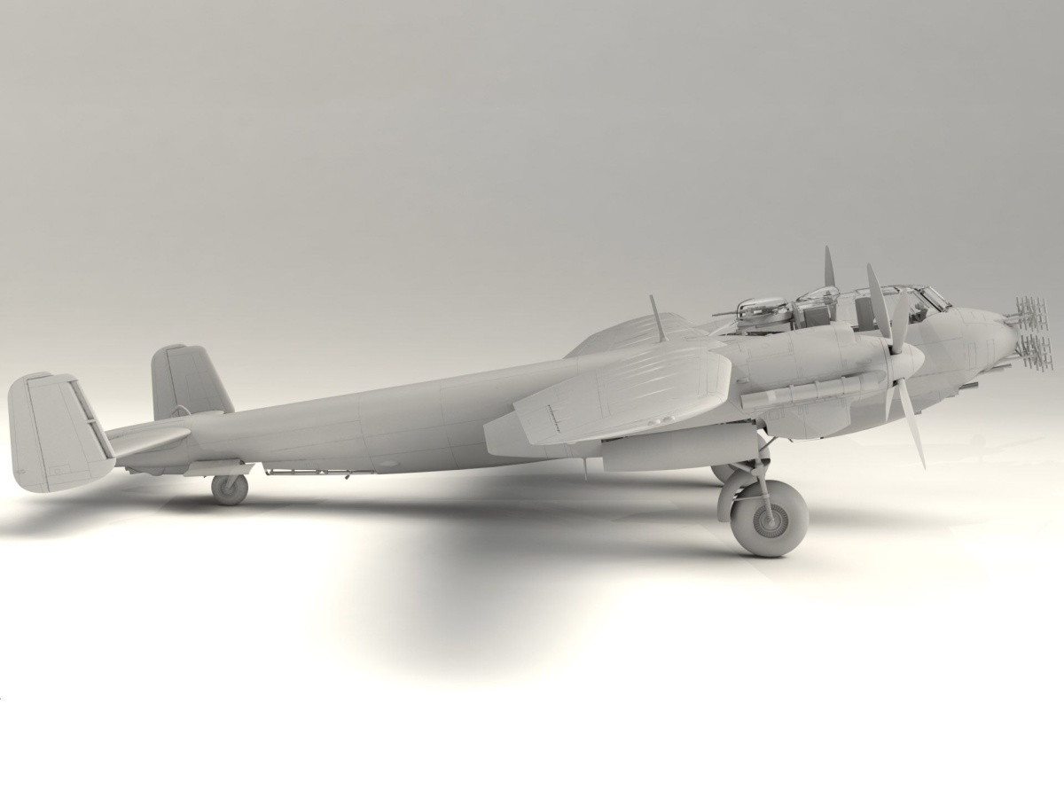 Zdjęcie dodatkowe produktu Dornier Do 217N-1 niemiecki myśliwiec nocny z 2 WŚ 1:48 ICM 48271