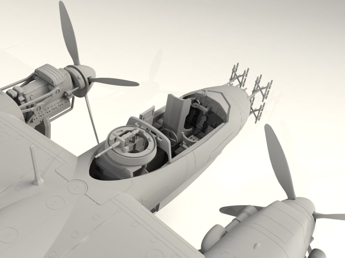Zdjęcie dodatkowe produktu Dornier Do 217N-1 niemiecki myśliwiec nocny z 2 WŚ 1:48 ICM 48271