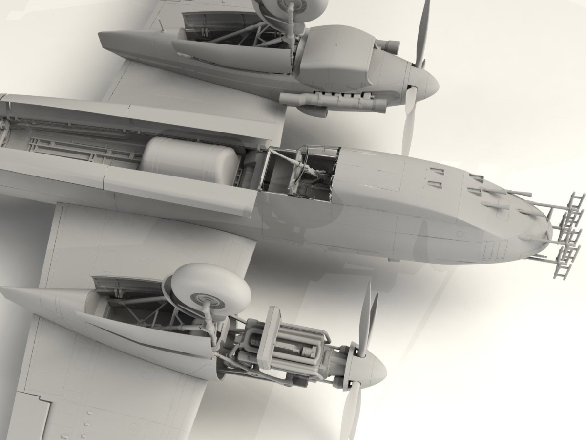 Zdjęcie dodatkowe produktu Dornier Do 217N-1 niemiecki myśliwiec nocny z 2 WŚ 1:48 ICM 48271