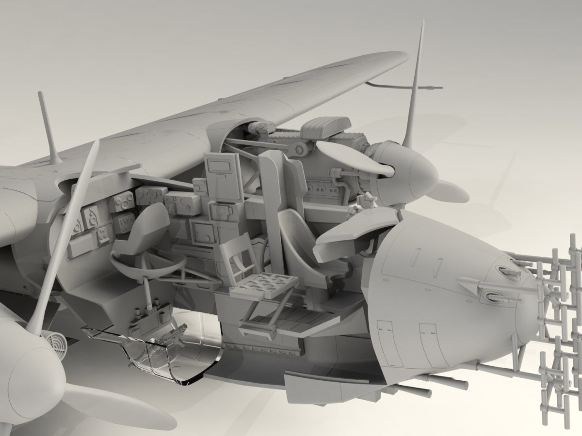 Zdjęcie dodatkowe produktu Dornier Do 217N-1 niemiecki myśliwiec nocny z 2 WŚ 1:48 ICM 48271