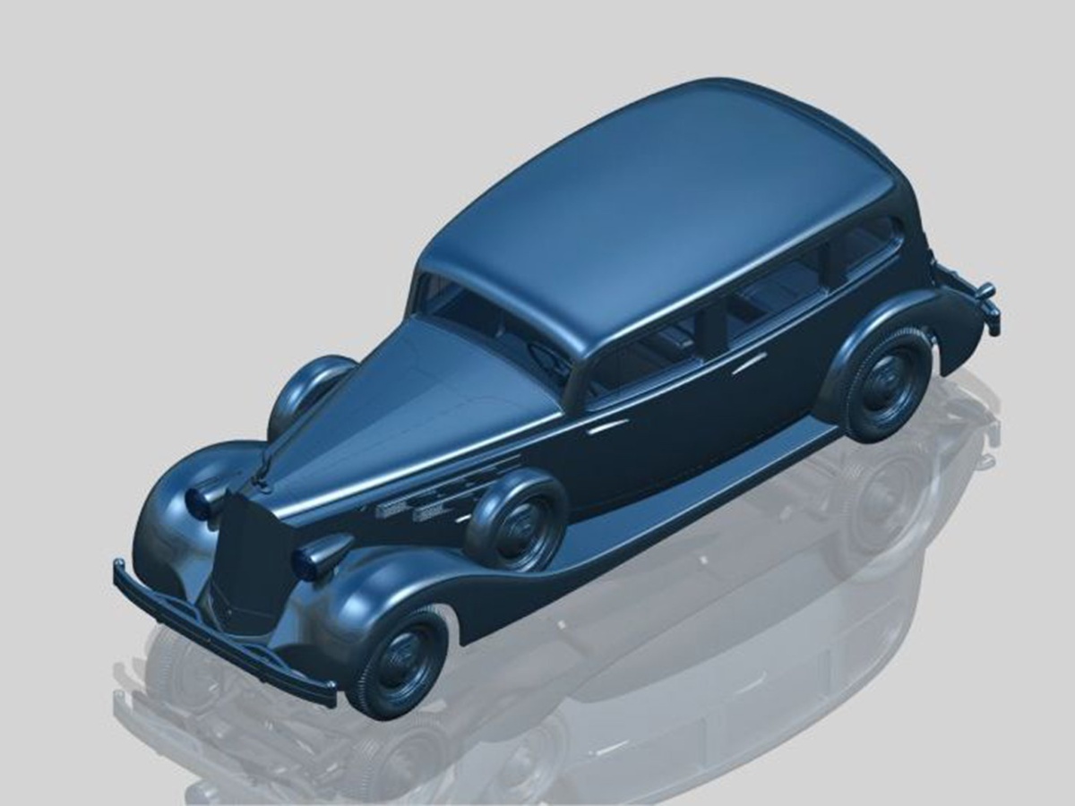 Zdjęcie dodatkowe produktu Packard Twelve (model 1936) z pasażerami (5 figurek) 1:35 ICM 35535