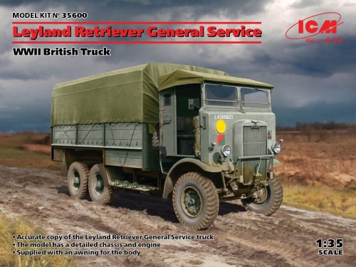 Leyland Retriever General Service brytyjska ciężarówka z 2 WŚ 1:35 ICM 35600