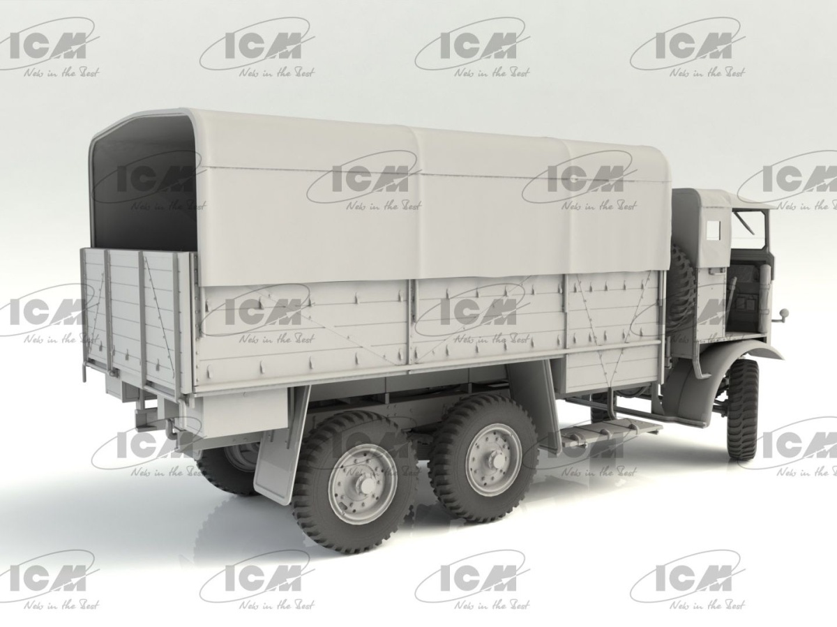 Zdjęcie dodatkowe produktu Leyland Retriever General Service brytyjska ciężarówka z 2 WŚ 1:35 ICM 35600