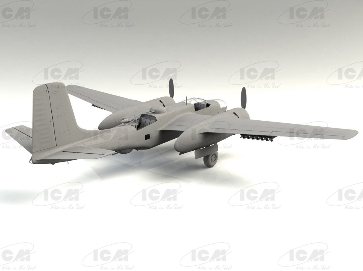 Zdjęcie dodatkowe produktu Amerykański bombowiec z wojny koreańskiej B-26С-50 Invader 1:48 ICM 48284