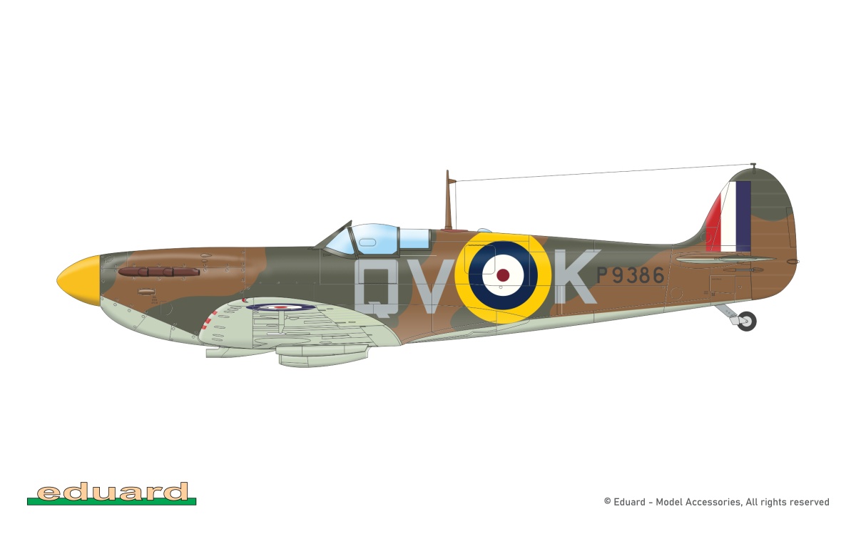 Zdjęcie dodatkowe produktu Spitfire Mk.Ia ProfiPack Edition 1:48 Eduard 82151