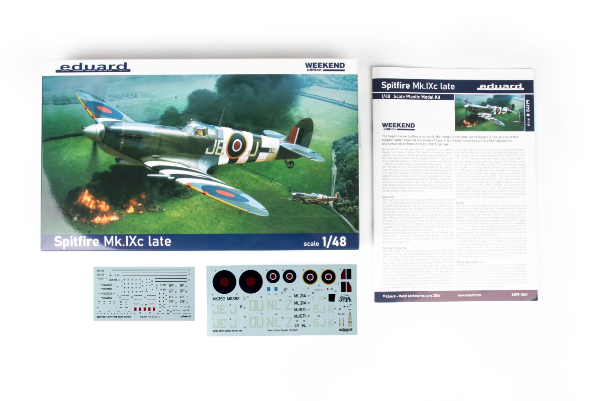 Zdjęcie dodatkowe produktu Spitfire Mk.IXc Late Weekend Edition 1:48 Eduard 84199